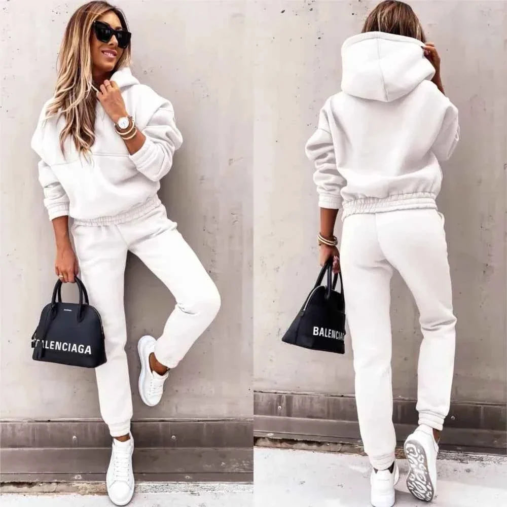 Women’s Casual Hooded Tracksuit 2 Piece Set