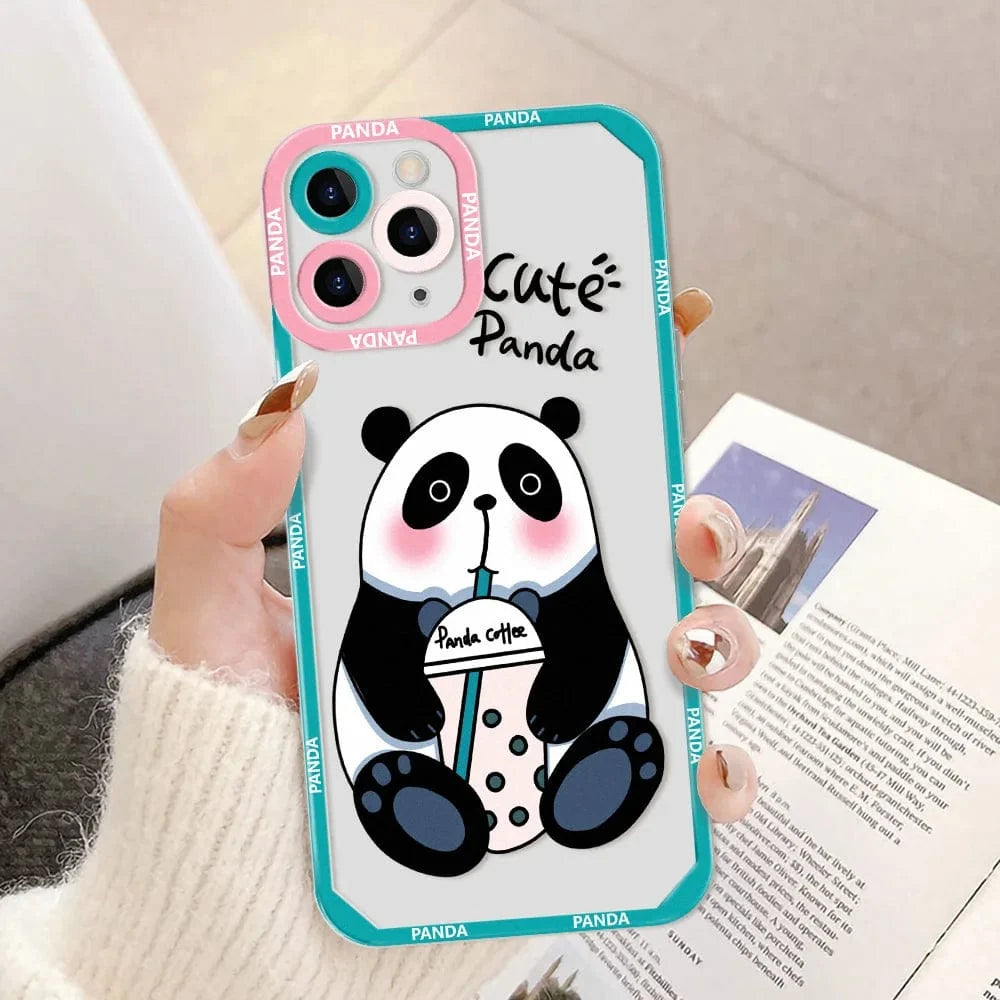 Cartoon Panda iPhone Case