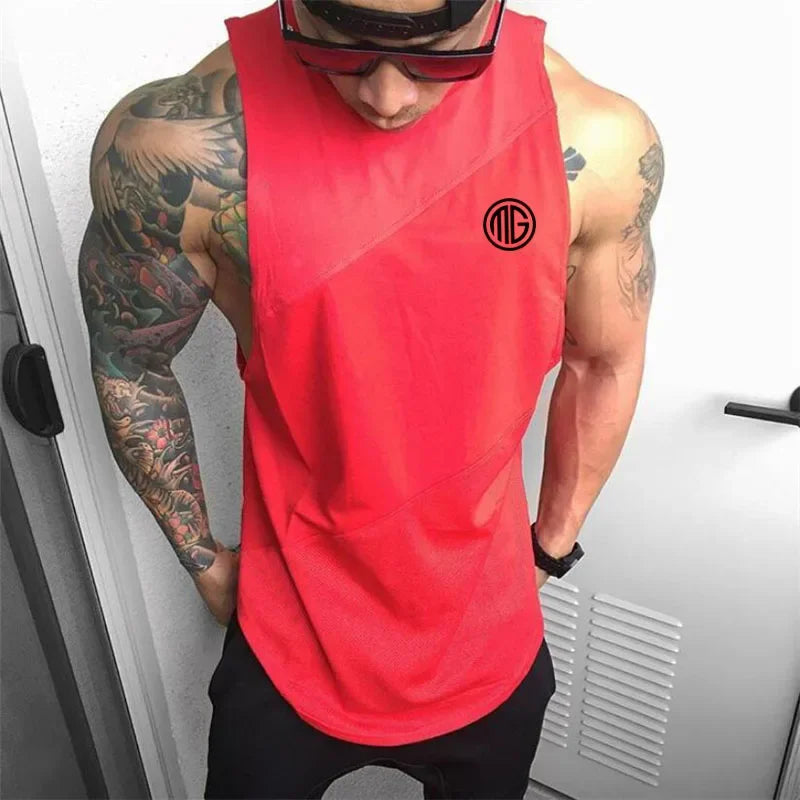 MuscleFlex Stringer Vest: Gym & Hip Hop Tank