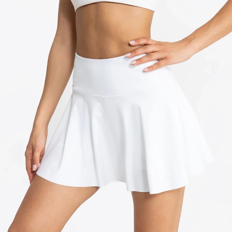 Women’s High Waist Pleated Tennis Skort with Pockets