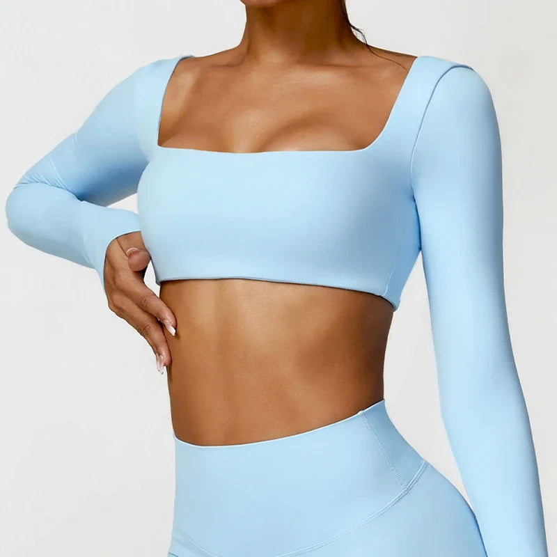 Hearuisavy Quick-Dry Yoga Crop Top