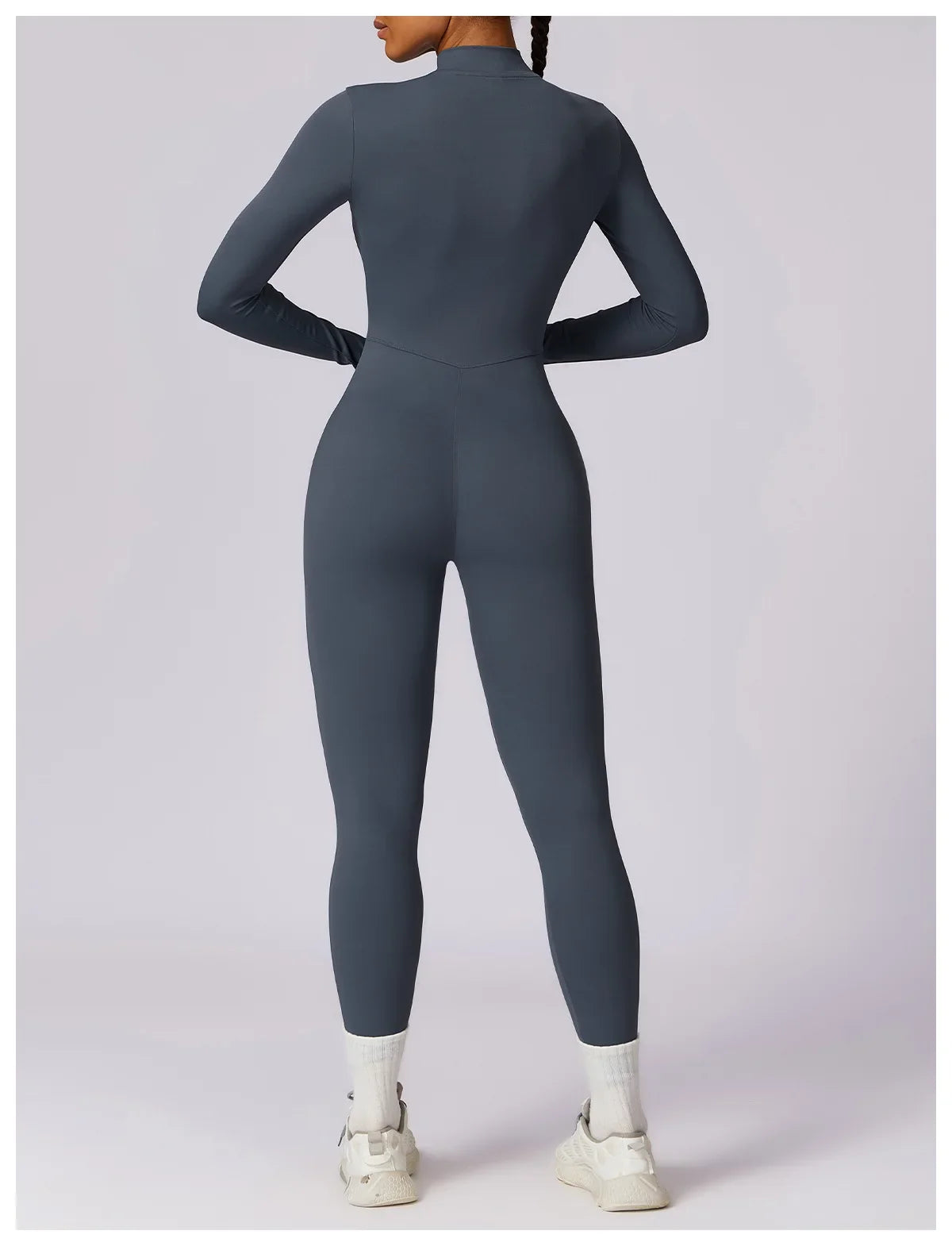 Yoga Jumpsuit Long Sleeved Zipper Rompers