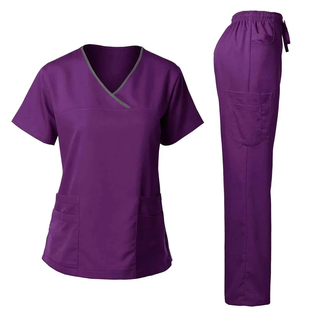 Women's Medical Scrub Uniform Set