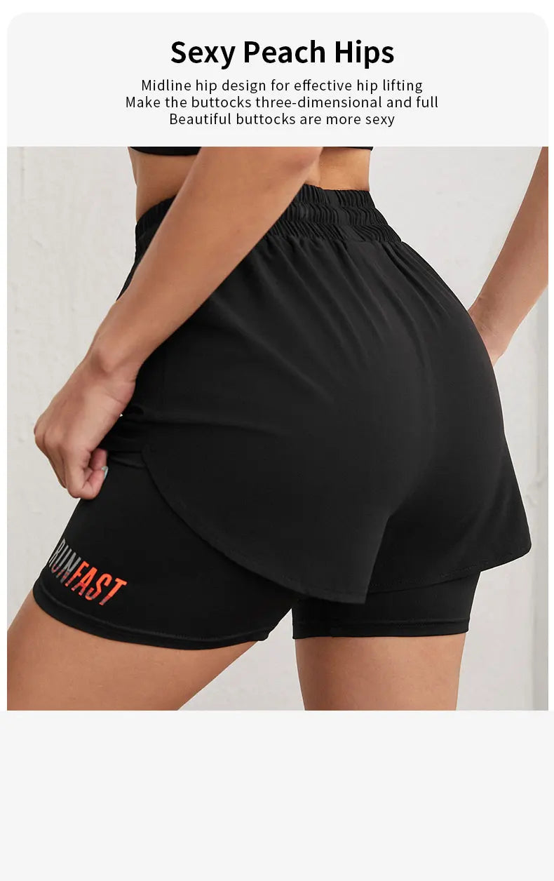FlexFit High Rise Yoga Shorts