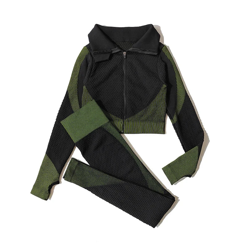 FlexFit Seamless Yoga Set: Comfy, Stylish, Versatile