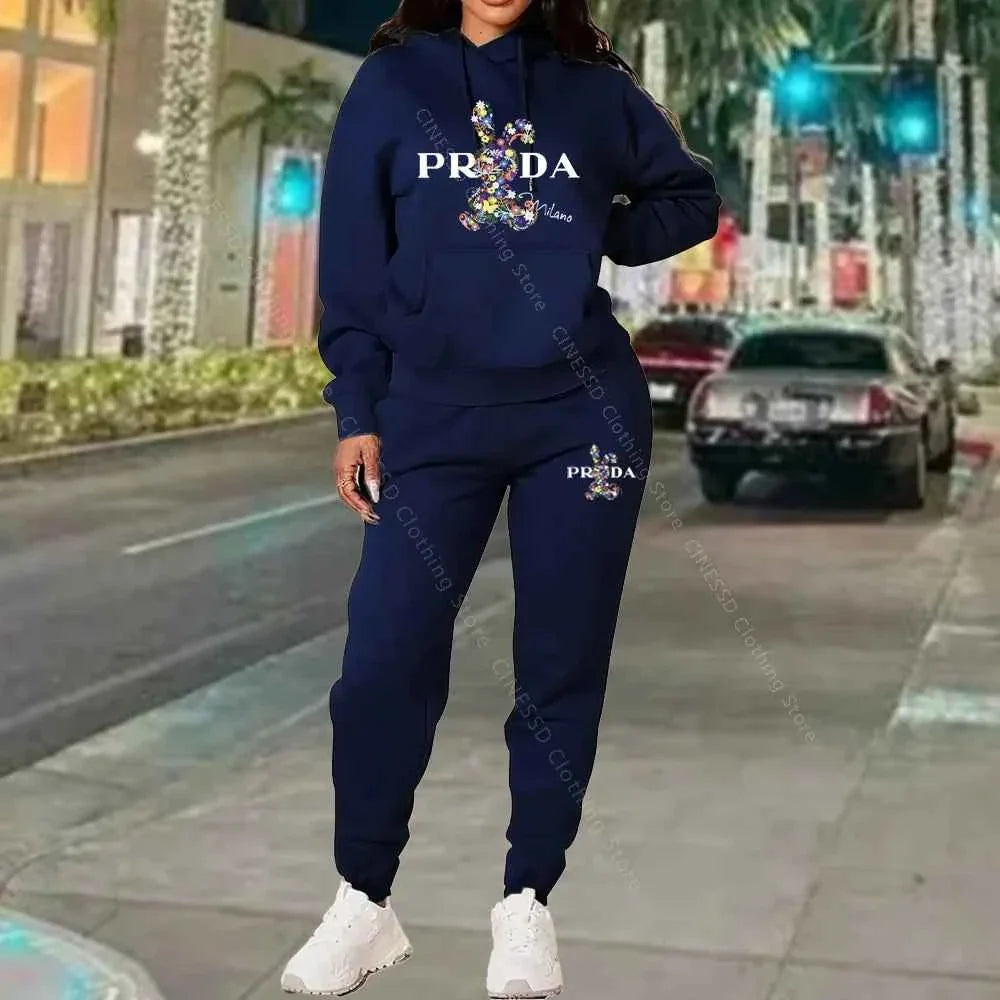Women's Luxury Oversized Tracksuit 2-Piece Set