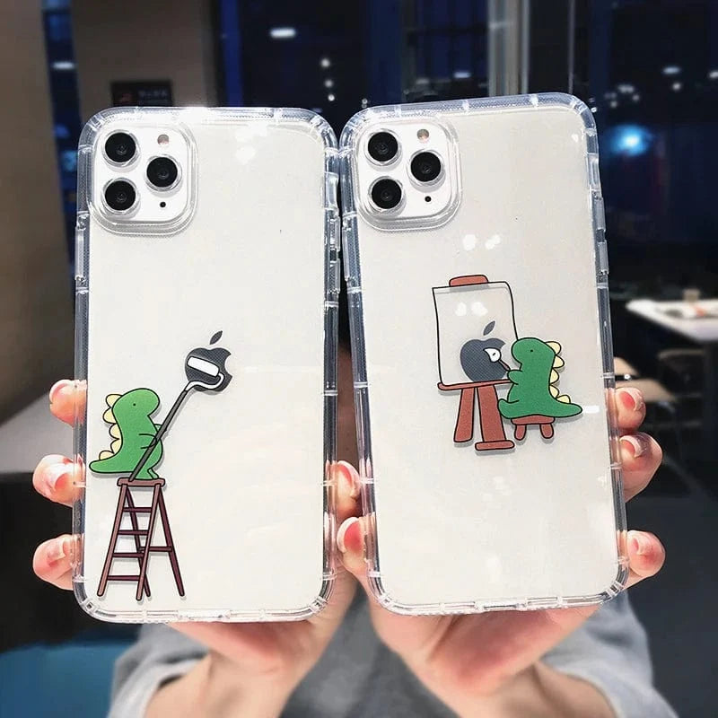 Cute Cartoon Dinosaur iPhone Case