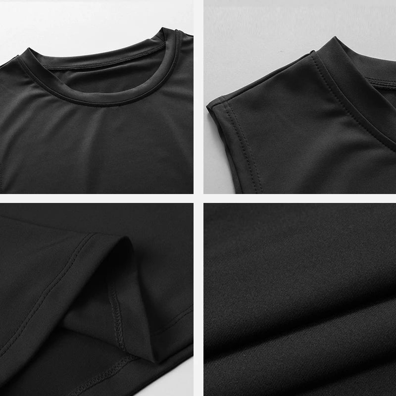 Men's Running Compression Tank Tops Quick Dry