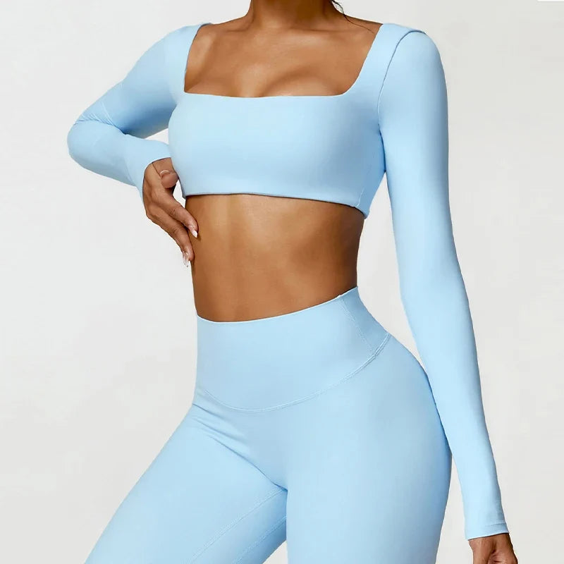 Hearuisavy Quick-Dry Yoga Crop Top
