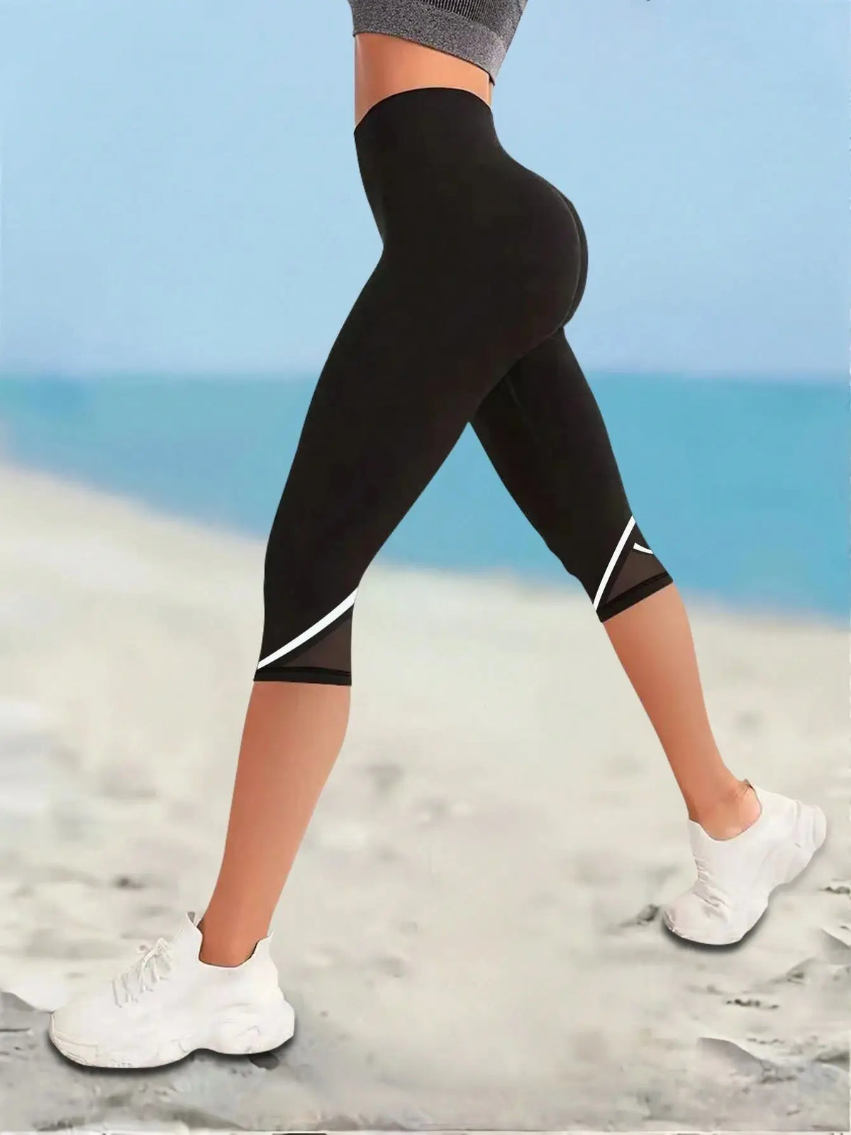 Mesh High Waist Yoga Pants