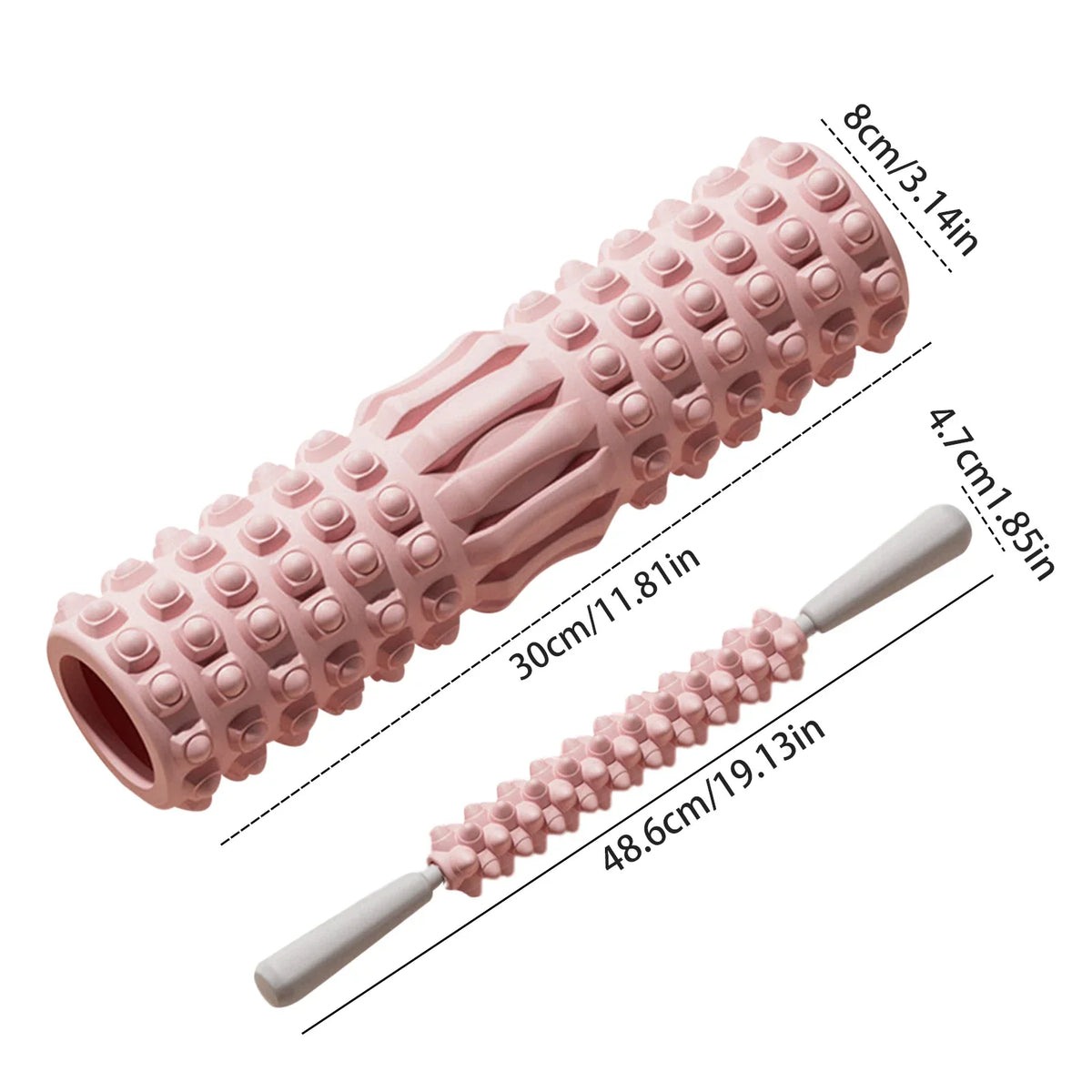 MuscleFlex Foam Roller: Stretch, Recover, Carry