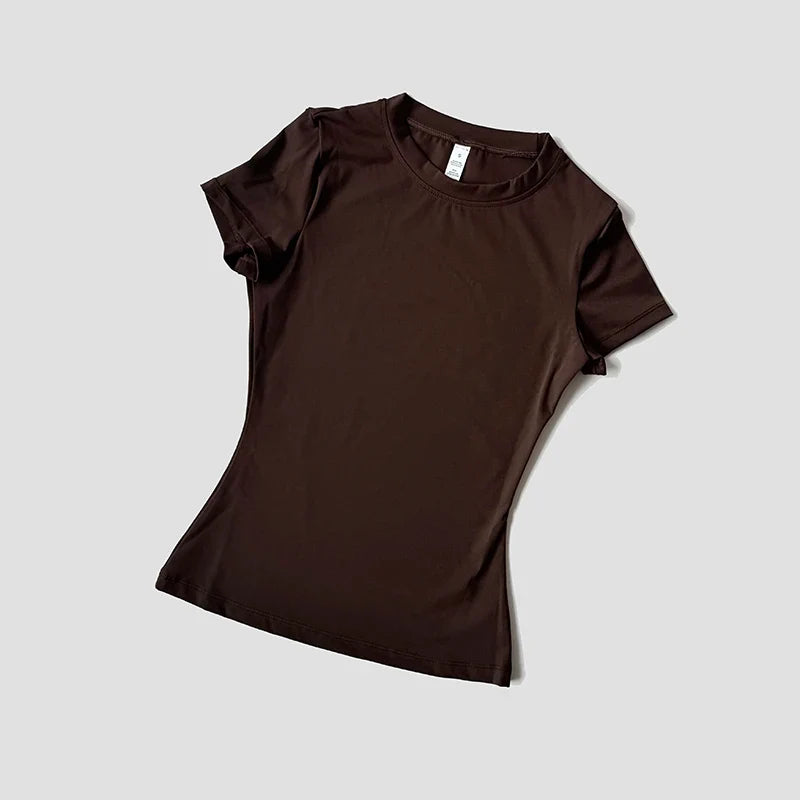 FlexiFit Seamless Yoga Tee for Active Women