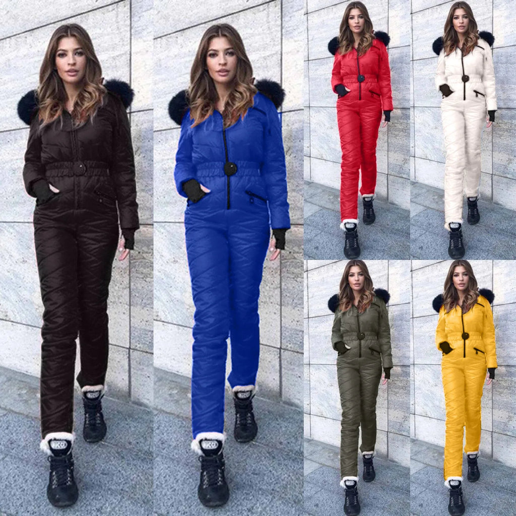 Womens Ski Wear Hoodie Jackets One-Piece