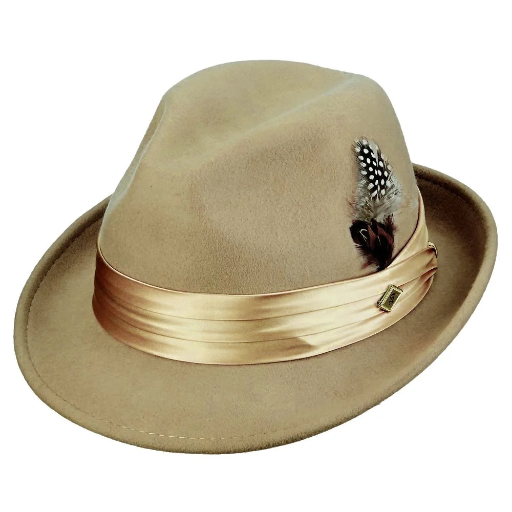 Stacy Adams Johnston - Soft Wool Felt Fedora Hat