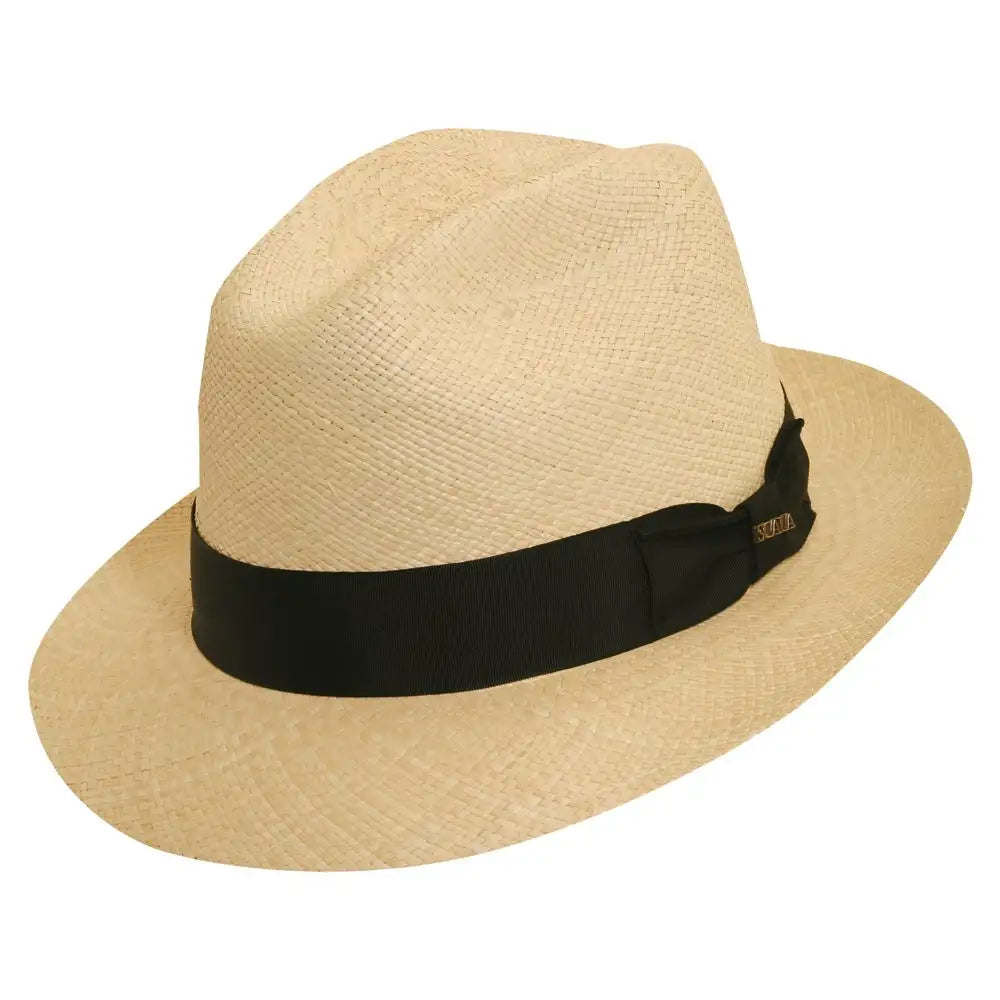 Scala Napa - Panama Straw Fedora Hat