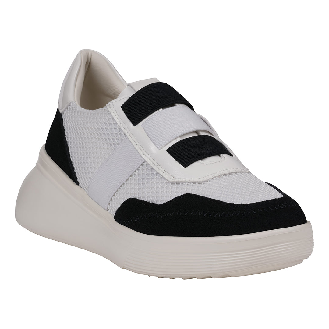 Women's Stefani Black Wedge Sneakers