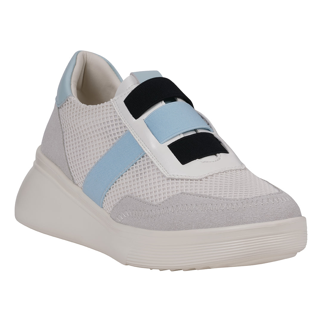 Women's Stefani White Wedge Sneakers