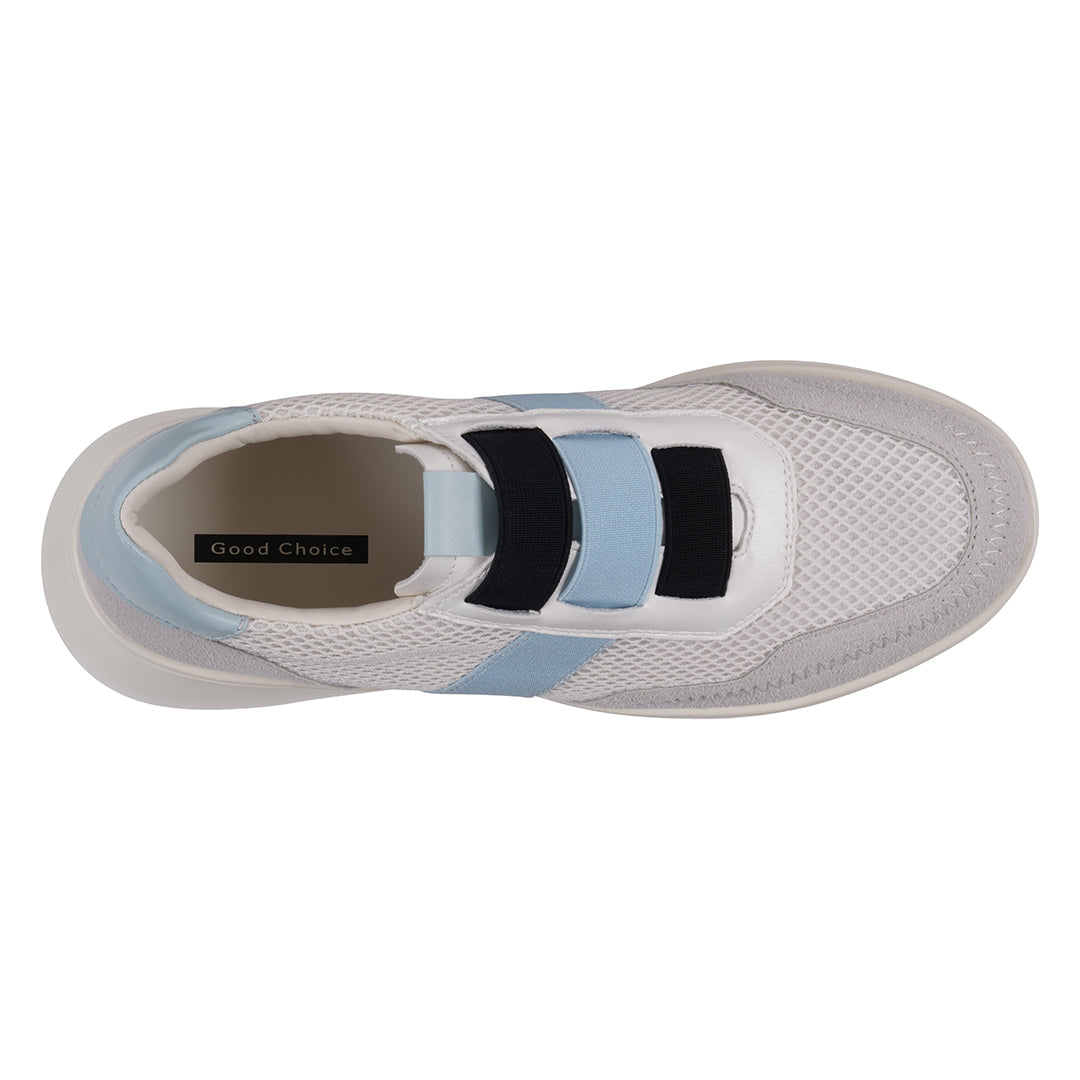 Women's Stefani White Wedge Sneakers