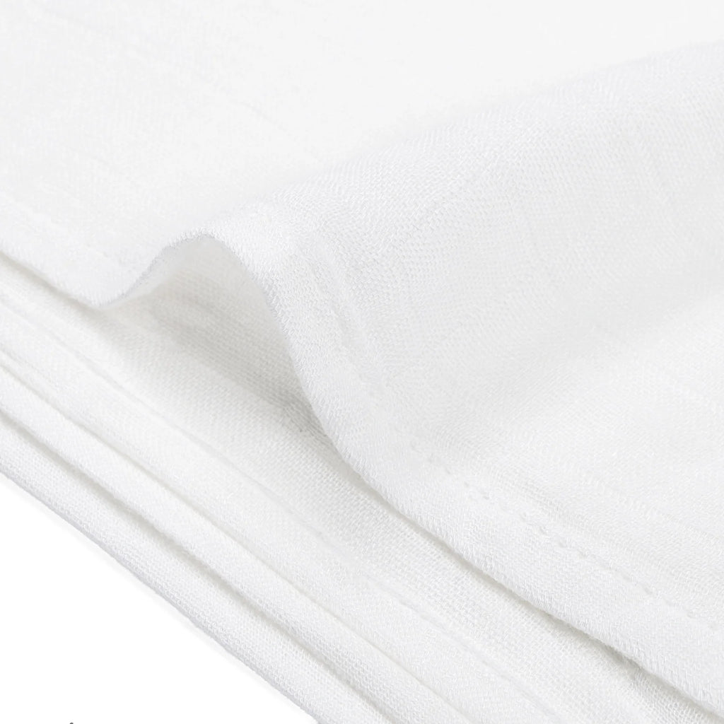 Baby Muslin Swaddle Blanket in White