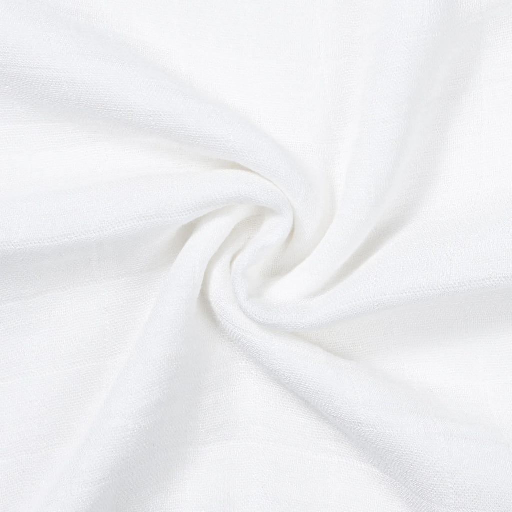 Baby Muslin Swaddle Blanket in White