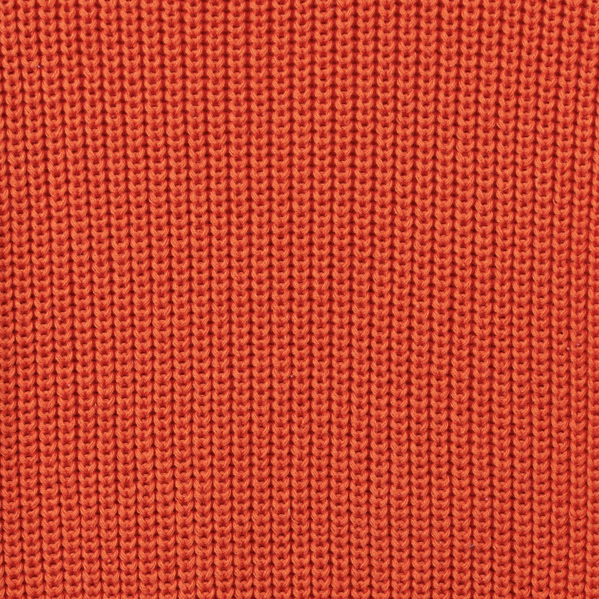 Classic Knit Baby Sweater in Orange Rust