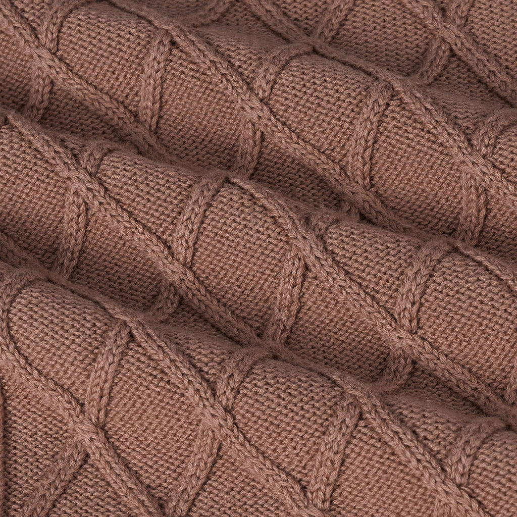 Cable Knit Baby Sleep Sack in Mocha