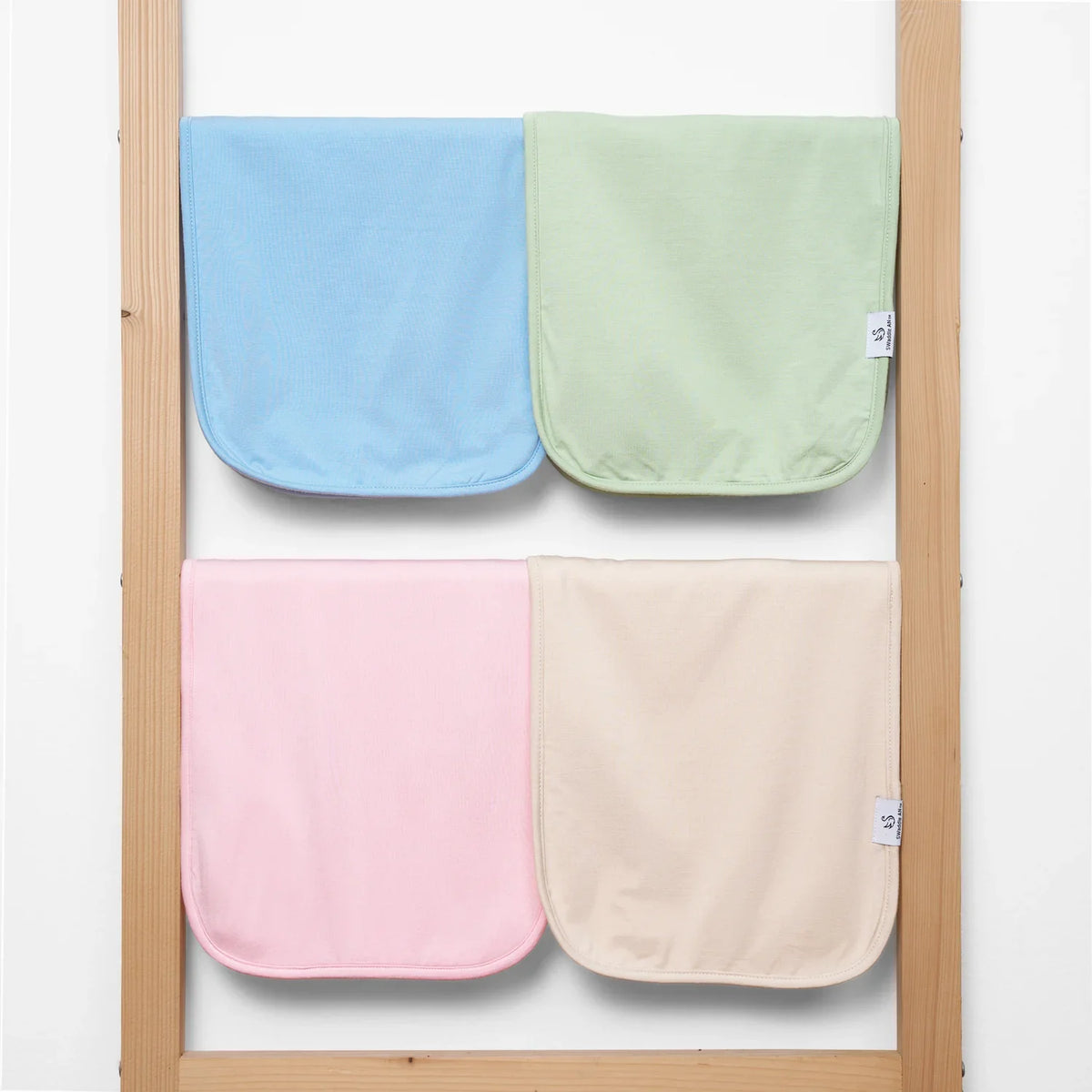 Burp Cloths in Sage Green