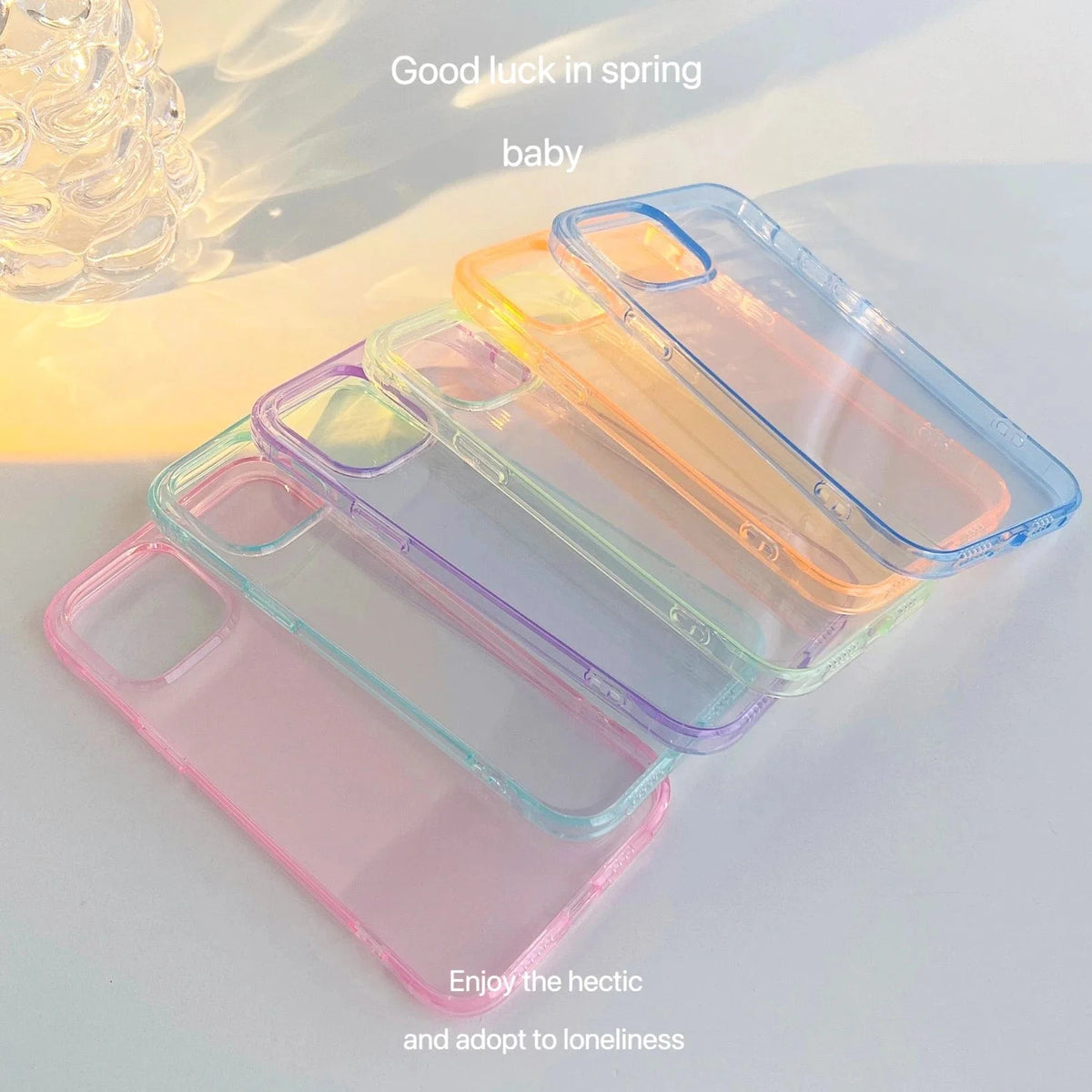 Clear Candy Color iPhone Case