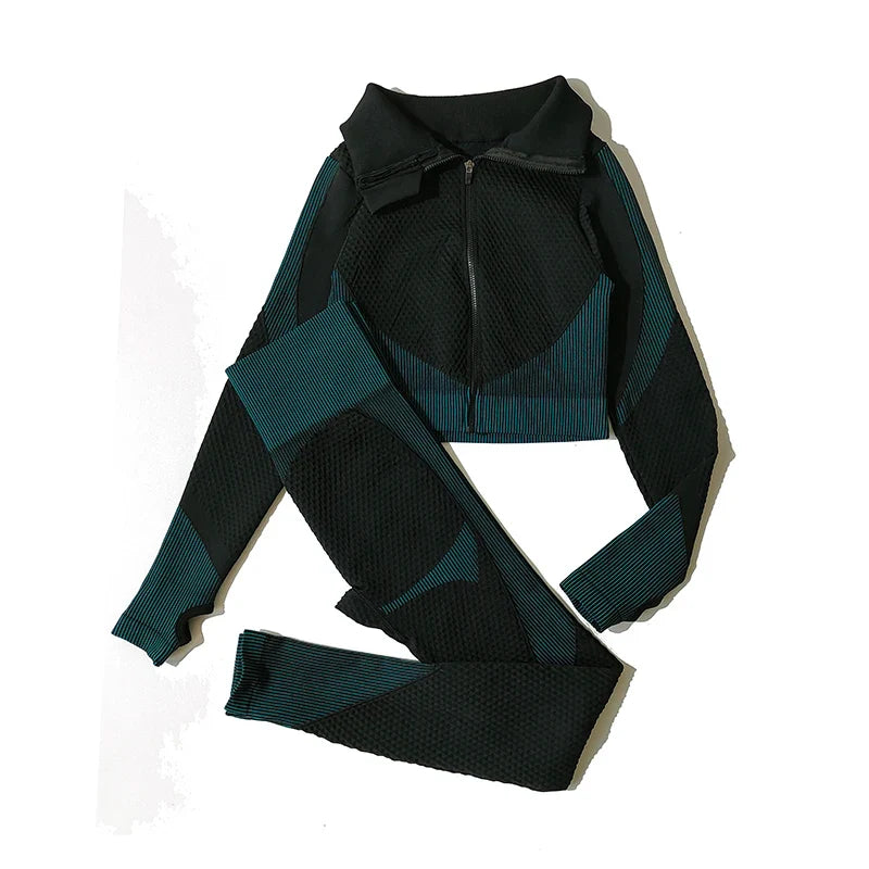 FlexFit Seamless Yoga Set: Comfy, Stylish, Versatile