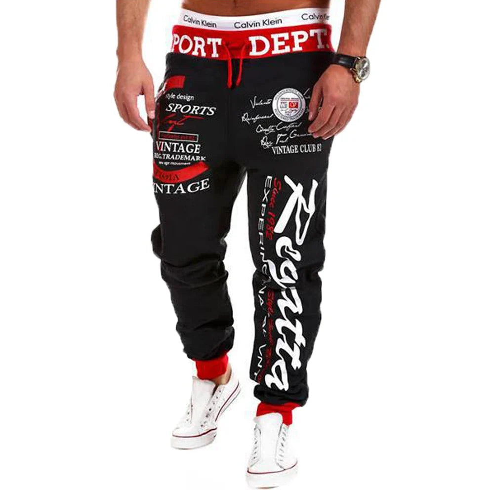 Men's Active Sweatpants Drawstring Elastic Waist