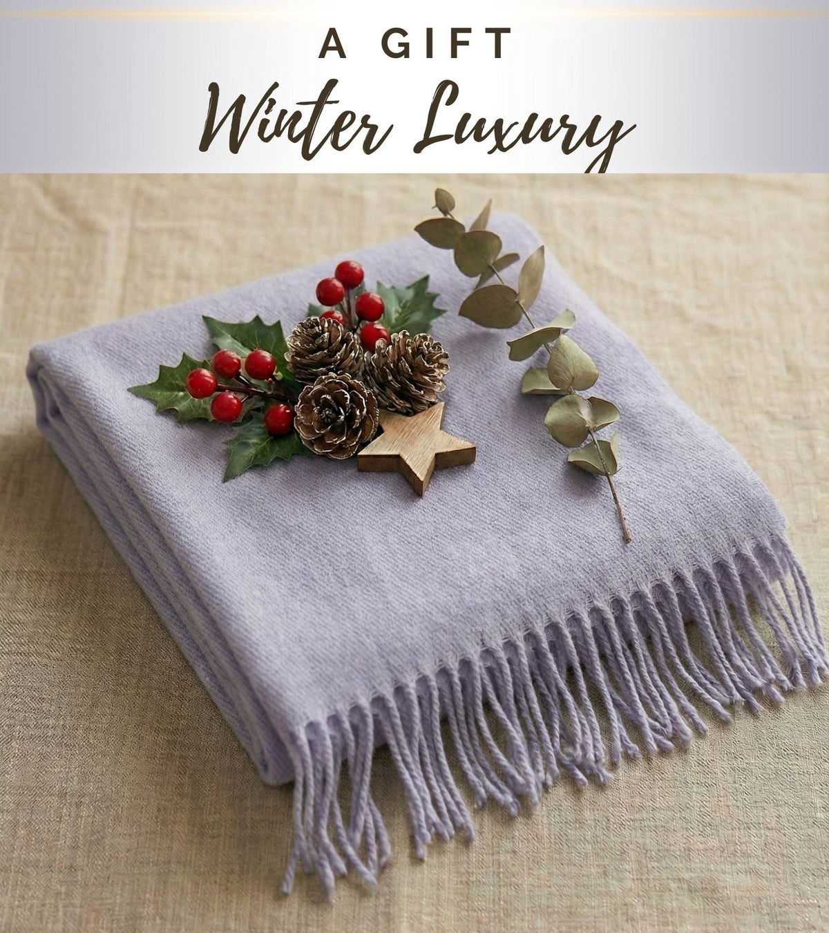 Sakkas Booker Cashmere Feel Solid Colored Unisex Winter Scarf With Fringe