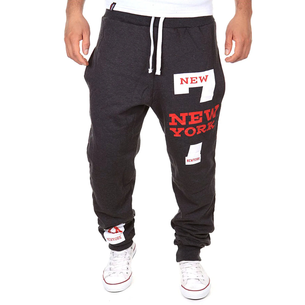 Men's Active Sweatpants Drawstring Elastic Waist
