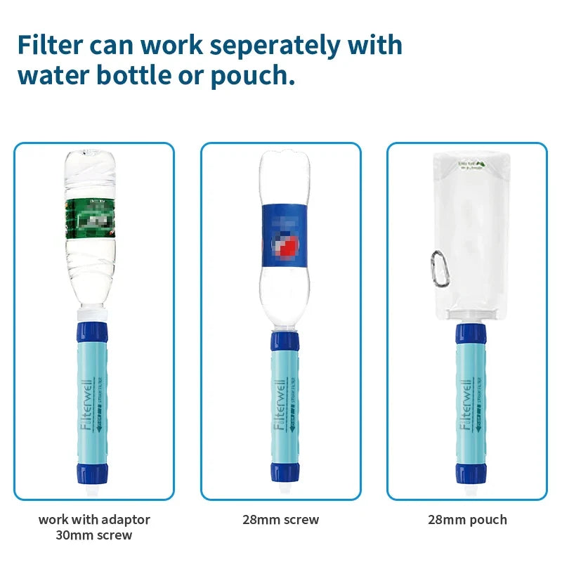 Filterwell 6L Fed Water Filter Straw Water Bag