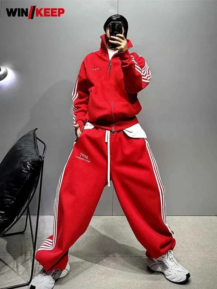 Hip Hop Track Set Jacket & Pants