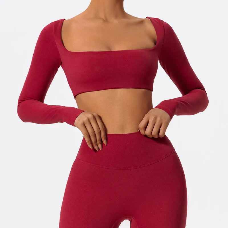 Hearuisavy Quick-Dry Yoga Crop Top
