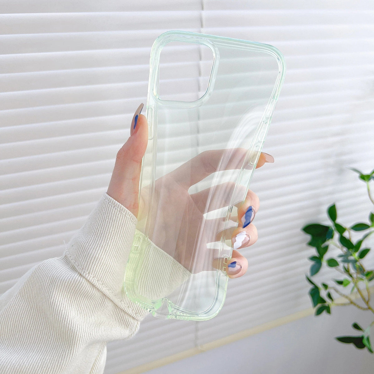 Clear Candy Color iPhone Case