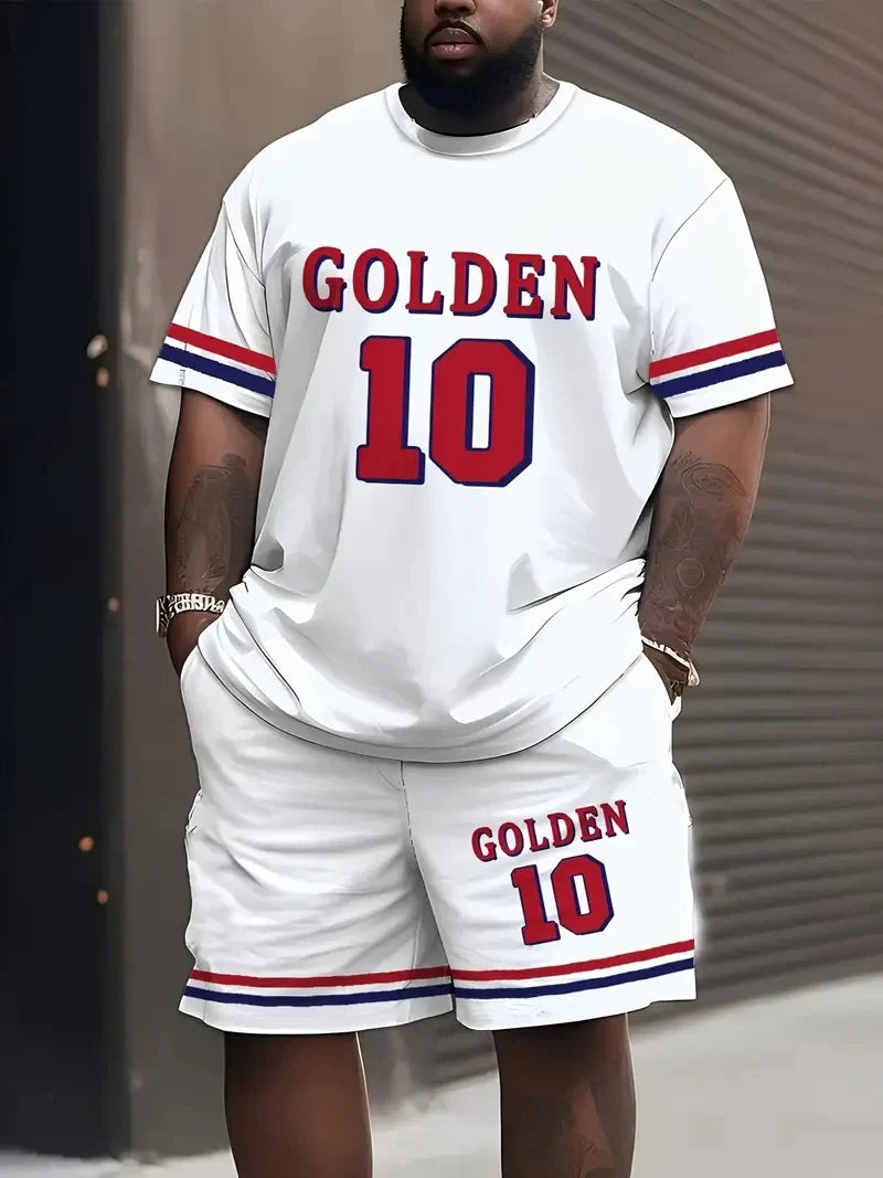 Men's Plus Size Basketball Clothing Set