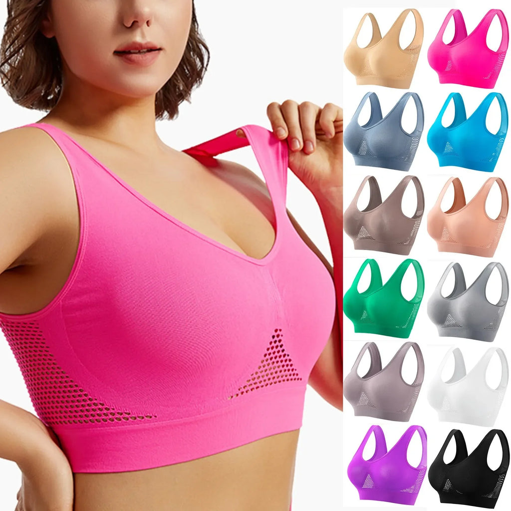 BlissFlex Women's Shockproof Yoga Bra