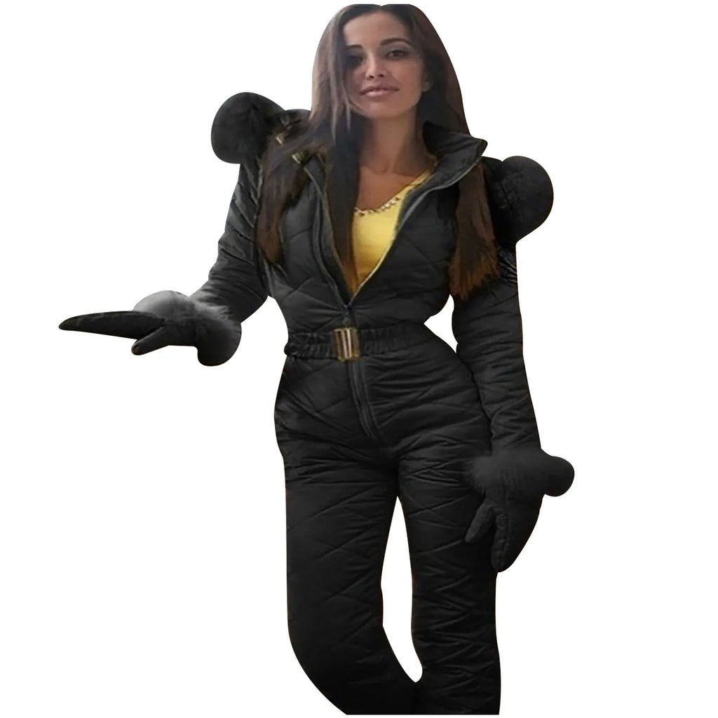 Womens Ski Wear Hoodie Jackets One-Piece