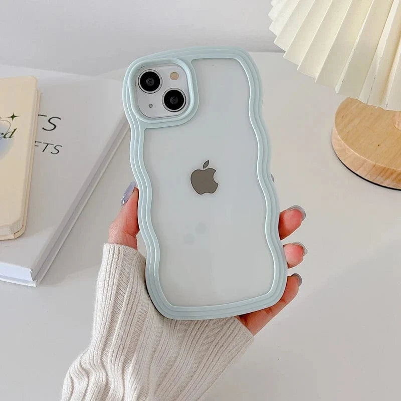 Soft Wavy Lines iPhone Case