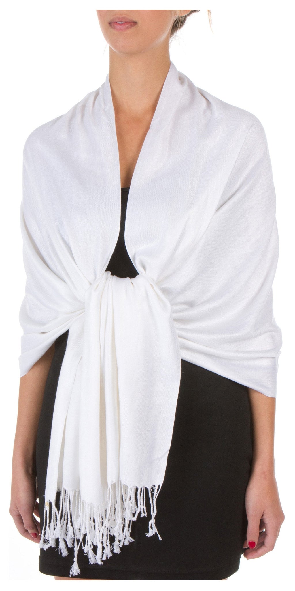 Sakkas 78" X 28" Rayon from Bamboo Soft Solid Pashmina Shawl / Wrap / Stole