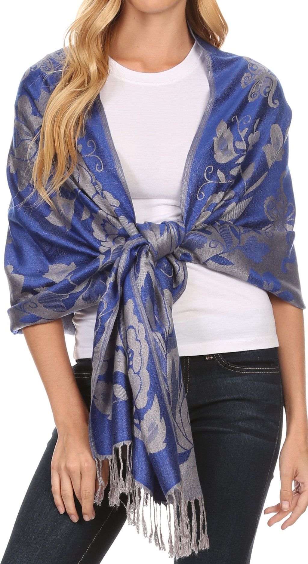 Sakkas Tawny Reversible Butterfly Pashmina/ Shawl/ Wrap/ Stole