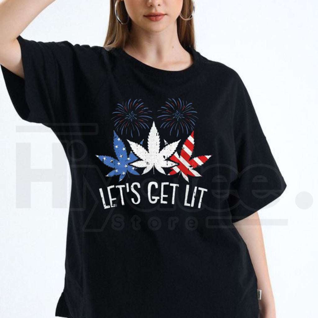 Star-Spangled Stoner T-Shirt – Funny 4th of July Weed Graphic Tee