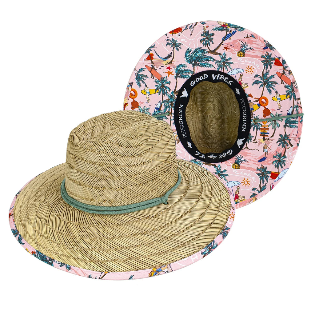 Peter Grimm Surf On - Straw Lifeguard Hat
