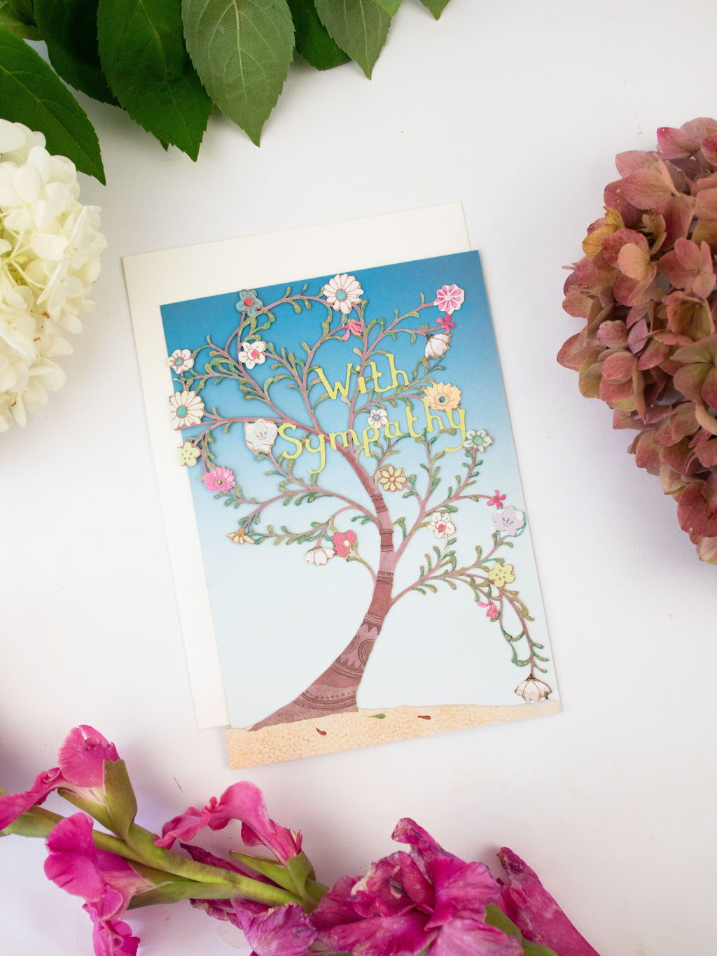 Sympathy Tree Lasercut Card