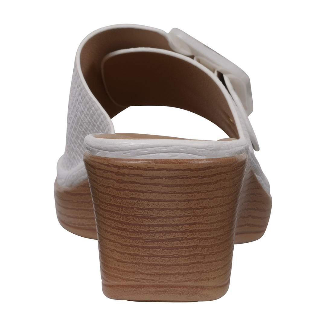 Women's Teri White Wedge Sandals