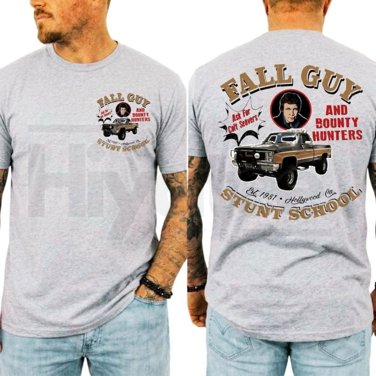The Fall Guy Vintage T-Shirt – Retro 80s Action Movie Stuntman Graphic Tee