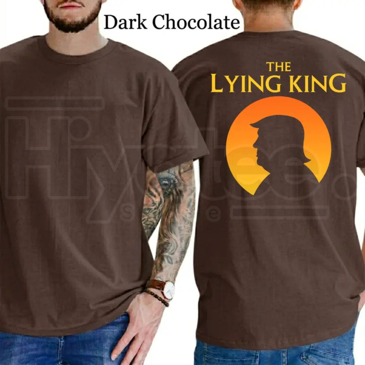 The Lying King Typography T-Shirt – Funny Graphic Tee, Humorous Daily Casual Statement Shirt for Men & Women