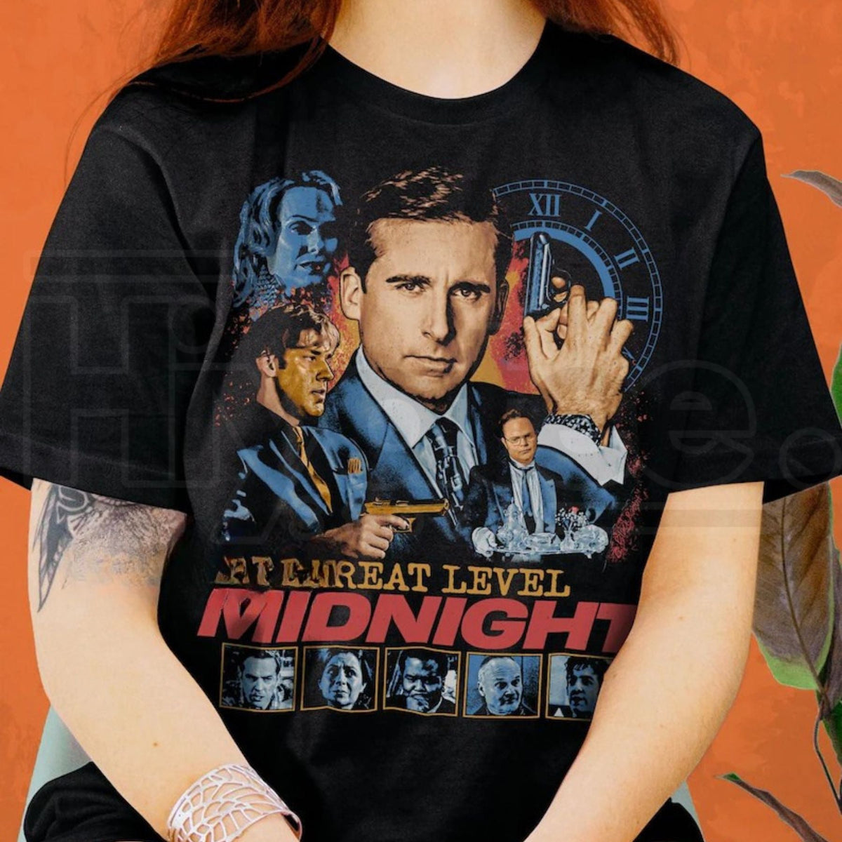 Threat Level Midnight Retro Vintage T-Shirt – The Office Michael Scarn Graphic Tee