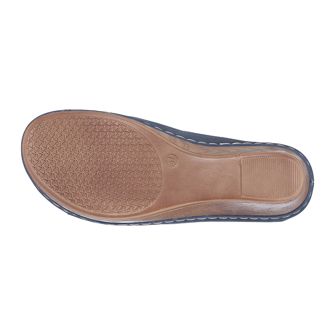 Women's Tokyo Navy Wedge Sandals